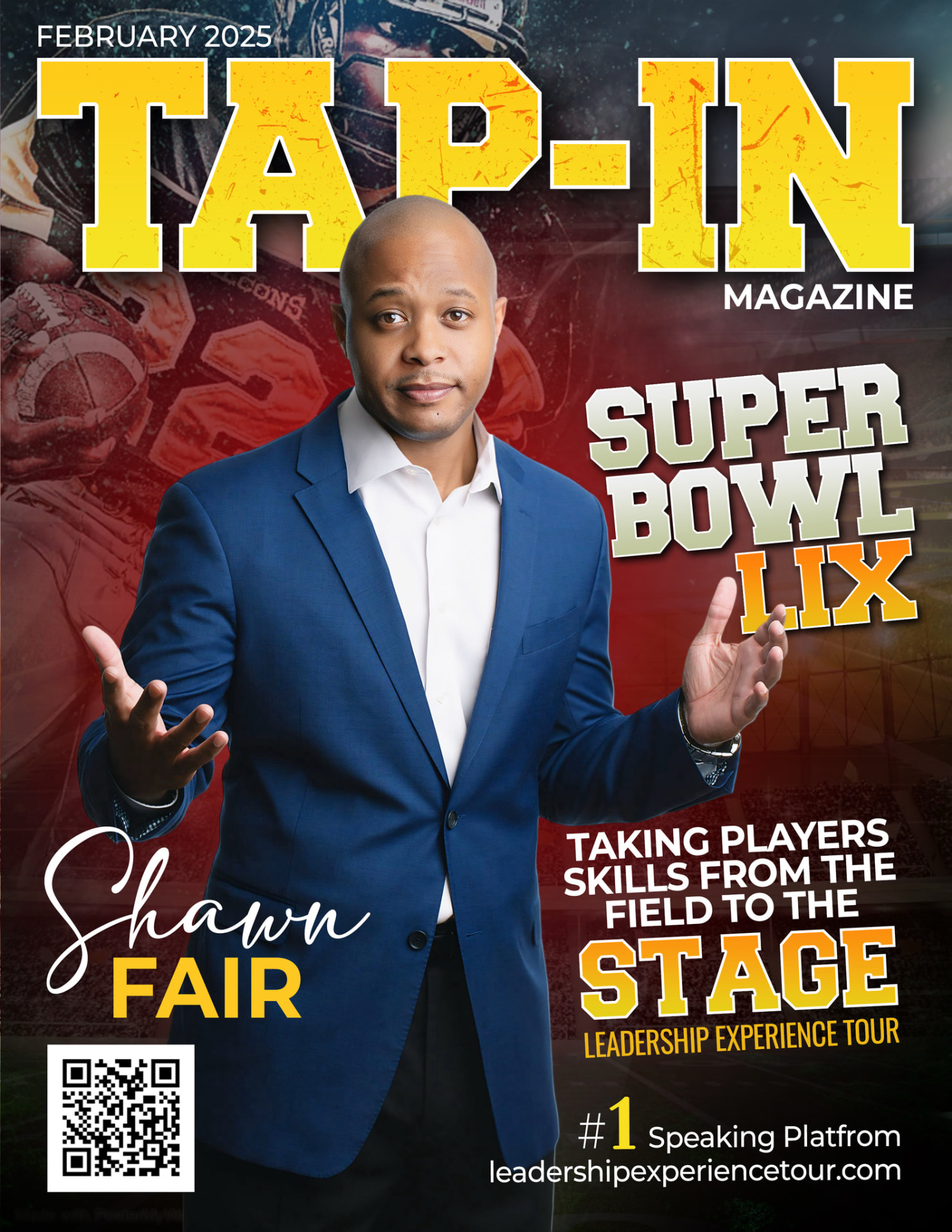 Tap-In Magazine cover featuring Shawn Fair