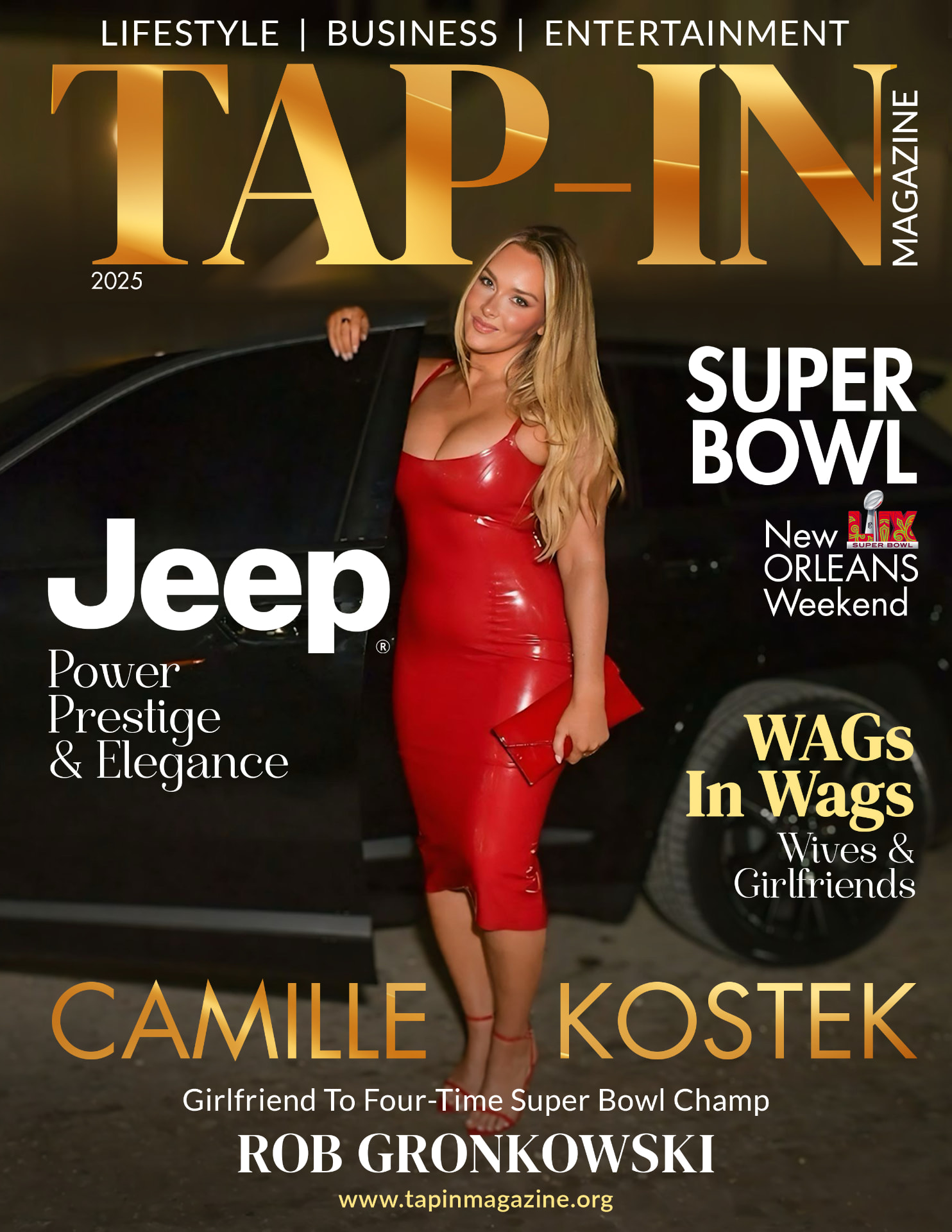 Tap-In Magazine cover featuring Camille Kostek