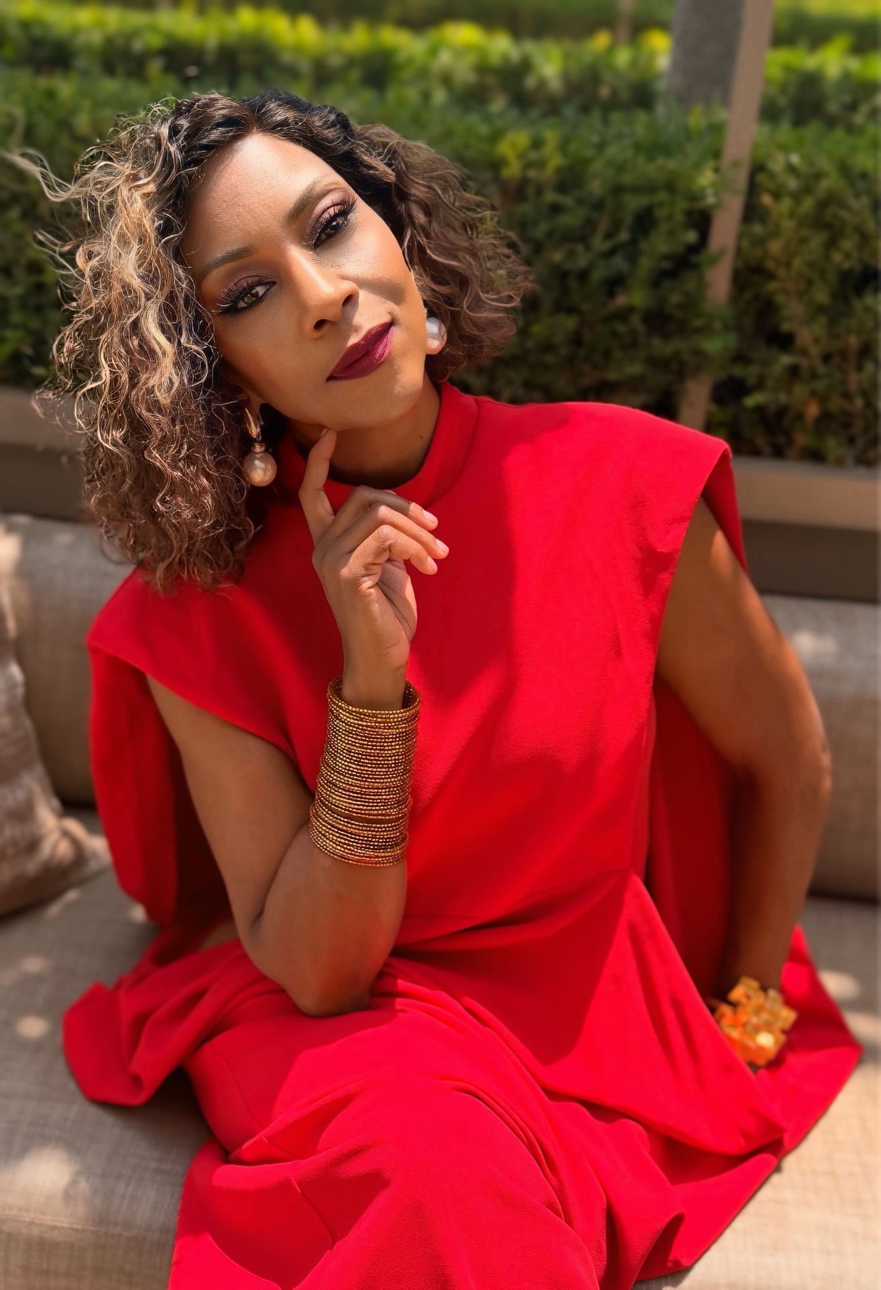Dr. Tandra Price in red, publisher of Tap-In Magazine