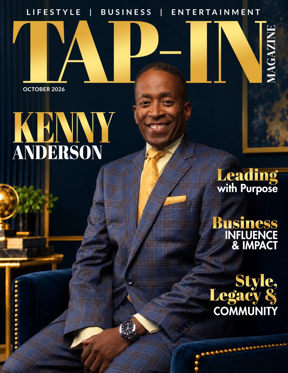 Tap-In Magazine cover featuring Kenny Anderson
