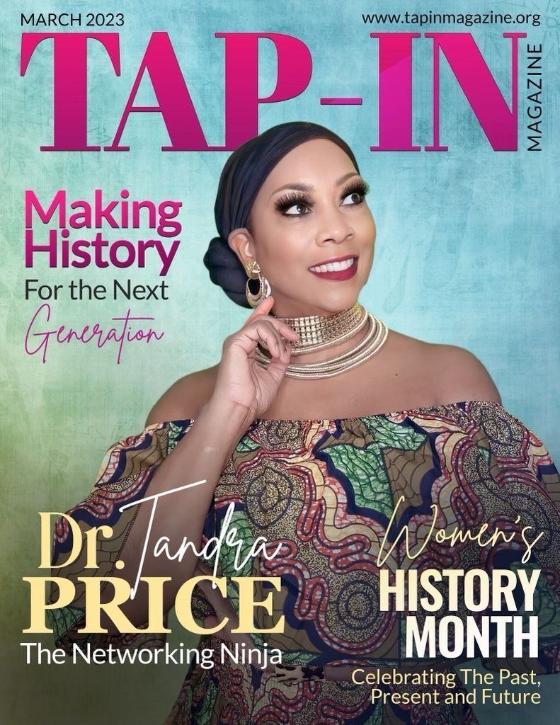 Tap-In Magazine cover featuring Dr. Tandra Price
