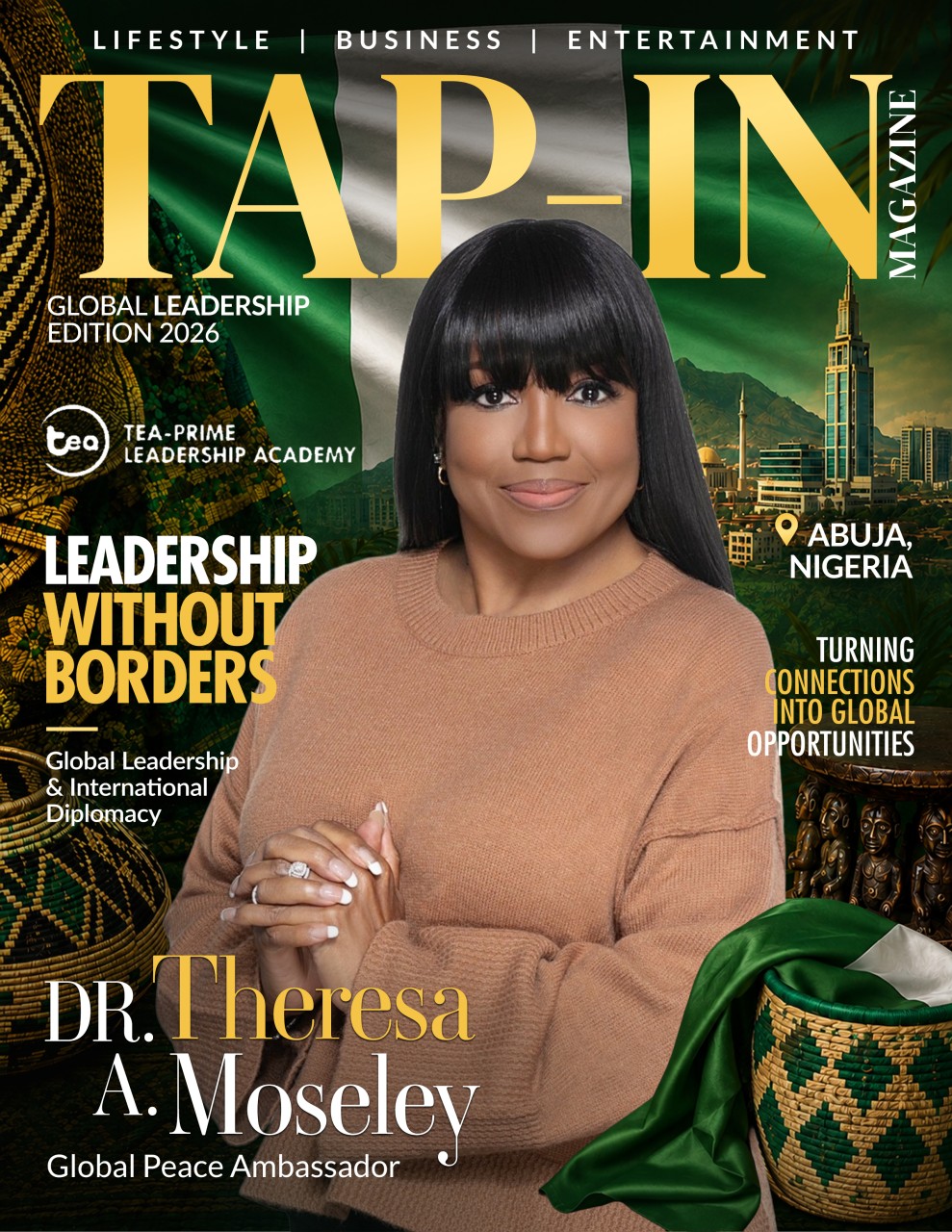 Tap-In Magazine cover featuring Dr. Theresa A. Moseley