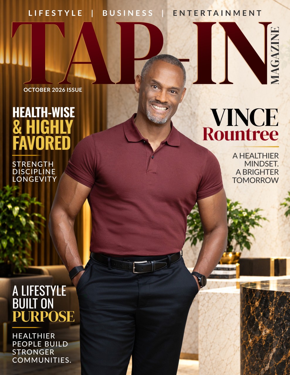 Tap-In Magazine cover featuring Vince Rountree
