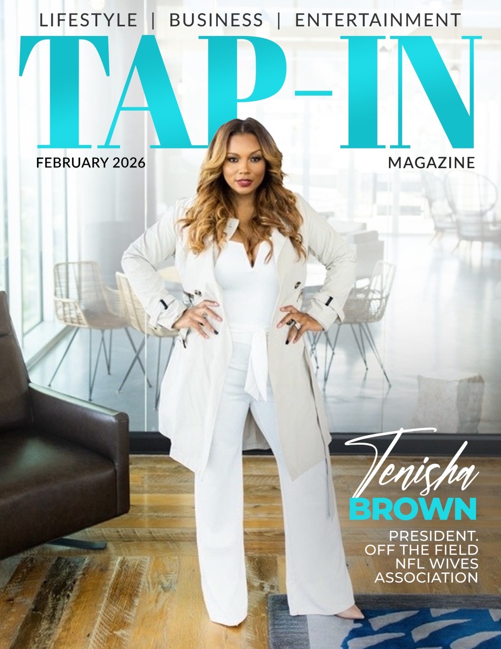 Tap-In Magazine cover featuring Tenisha Brown